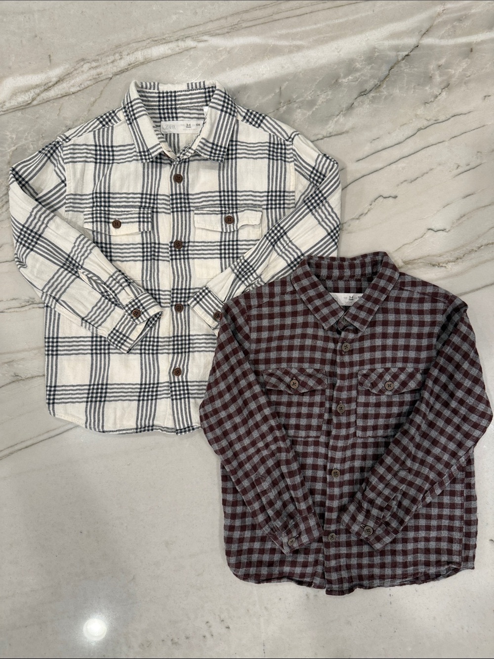 Zara Toddler Boy Flannel Shirts